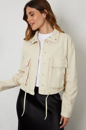 Threadbare Womens Stone Lightweight 100% Cotton Twill Utility Jacket