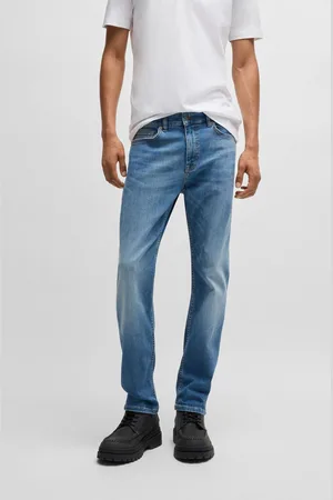 HUGO BOSS Mens Slim Fit Soft Motion Denim Jeans