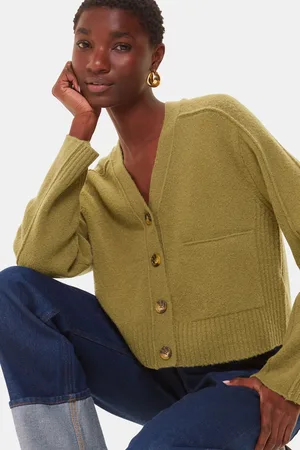 Whistles Womens Wool Mix Pocket Cardigan