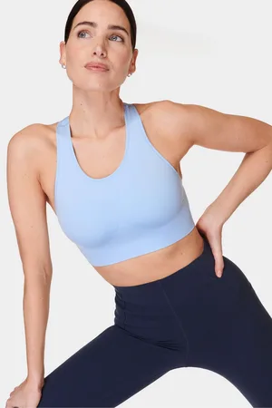 Sweaty Betty Blue Breeze Stamina Seamless Sports Bra XL