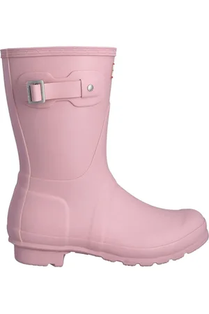 Hunter Womens Pink Original Short Wellies AU 8 (EU 39)