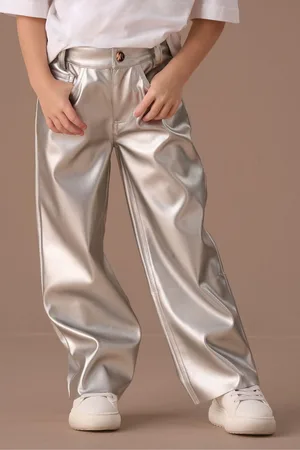 Angel & Rocket Girls Wide Leg Metallic Jeans