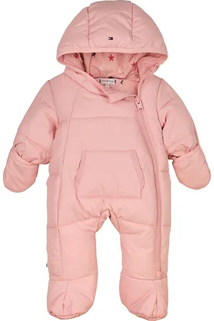 Tommy Hilfiger Boys Blue Solid Ski Suit: Jacket
