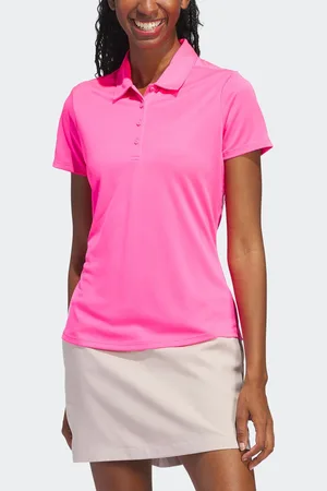 adidas Womens Womens Solid Short Sleeve Polo Shirt