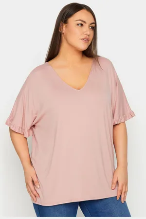 Evans Womens Frill Sleeve Top