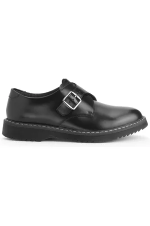 Start Rite Girls Start-Rite Eclipse Leather Monk Buckle School Shoes