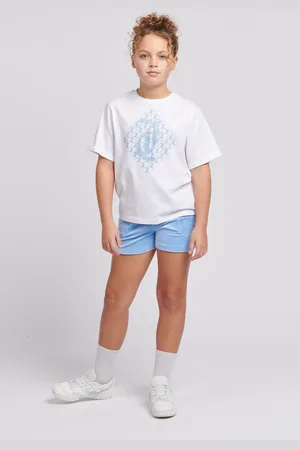 Juicy Couture Girls Girls 100% Cotton Diamond T-Shirt and Shorts Set