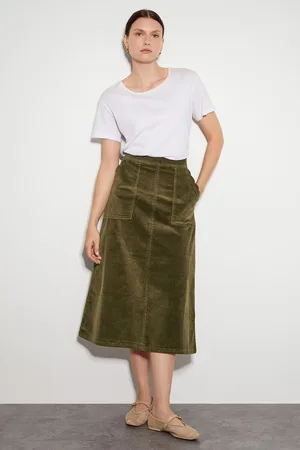 Monsoon Womens Malika Cord Midi Skirt