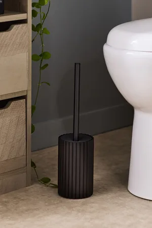 Next Black Rib Toilet Brush One