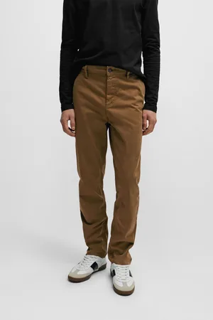 HUGO BOSS Mens Tapered Fit Chinos Stretch Cotton