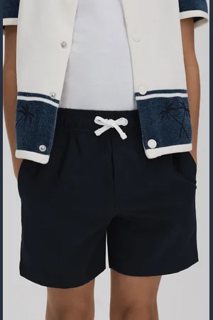 Reiss Boys Navy Shore 3-9 yrs Plain Drawstring Waist Swim Shorts