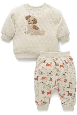 Purebaby Boys Quilted Joggers Set