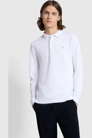 Farah Blanes Long Sleeve Polo Shirt S