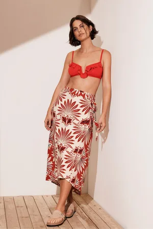 mint&berry Print Wrap Skirt AU 18