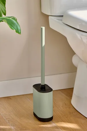 Next Green Sage Slimline Silicone Toilet Brush One