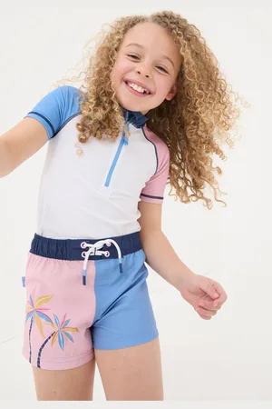 Fat Face Girls FatFace Colourblock Swim Shorts