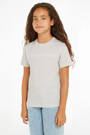 Calvin Klein Girls 100% Cotton Slogan T-Shirt