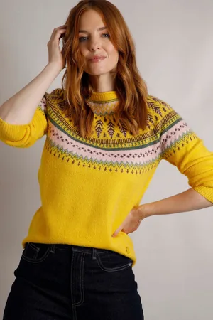 Weird Fish Womens Lowell Eco Fair Isle Jumper