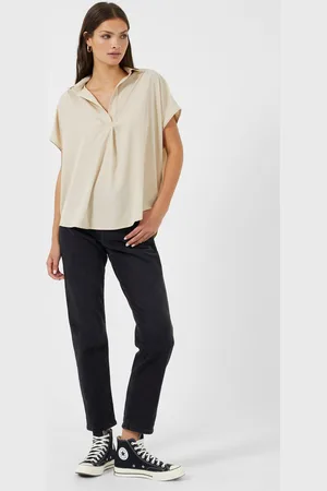 French Connection Womens Crepe Light Sleeveless Popover Shirt
