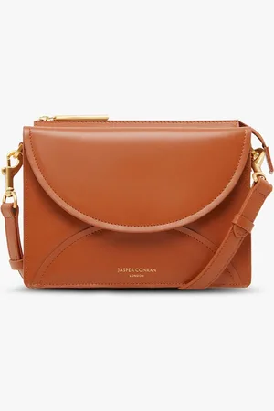 Jasper Conran Darcey Leather Double Flap Cross-Body Bag One