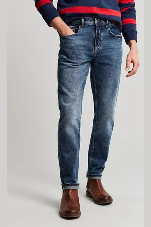 Joules Mens Oakham Mid Wash Slim Fit Five Pocket Denim Jeans