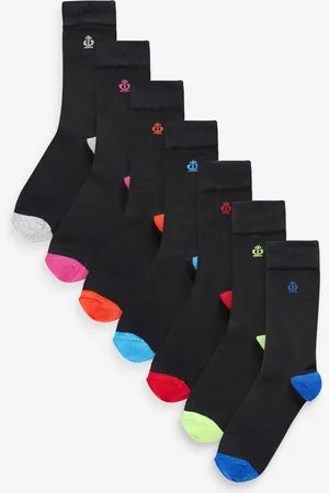 Jeff Banks Mens Recycled Cotton Classsic Crown Logo Socks 7 Pack