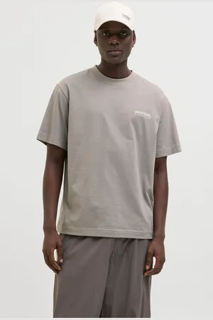 JACK & JONES Grey Oversized Back Print Graphic Logo T-Shirt S