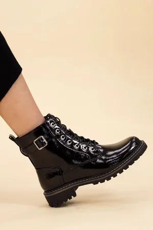Lunar Parlour Patent Ankle Boots AU 6 (EU 37)