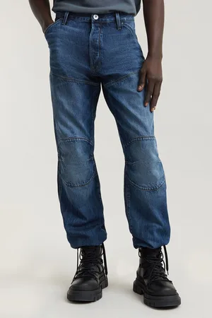 G-Star Mens Denim Dark Wash Elwood 5620 3D Regular 100% Cotton Jeans
