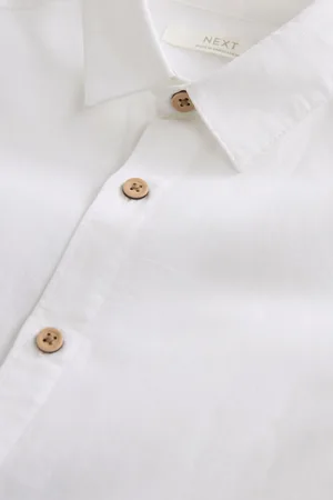 Next Boys Linen Blend Shirt (3mths-16yrs)