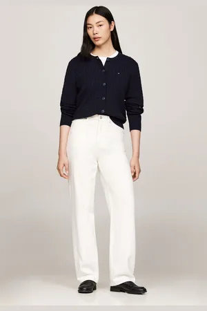 Tommy Hilfiger Womens Cable Knit Cardigan
