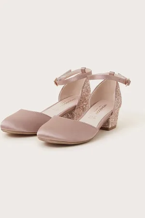 Monsoon Girls Satin Glitter Two Part Heels
