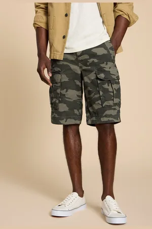 White Stuff Mens Halsall 100% Cotton Cargo Shorts