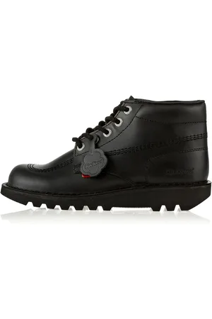 Kickers Boys Youth Kick Hi Leather Shoes