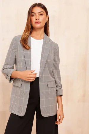 Friends Like These Womens Petite Edge To Edge Blazer