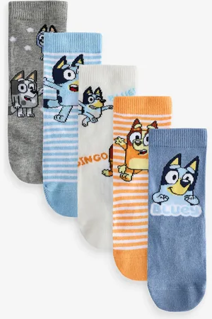 Bluey Boys License Character Cotton Rich Socks 5 Pack