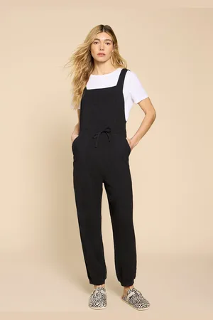 White Stuff Womens 100% Cotton Jersey Daphne Dungarees