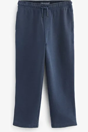 Next Boys Navy 100% Cotton Straight Leg Garment Dyed Joggers (3-16yrs)