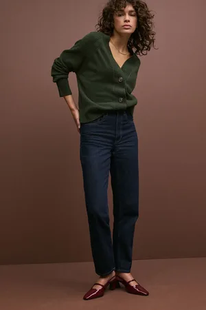 Next Womens Rinse 100% Cotton Column Mom Jeans