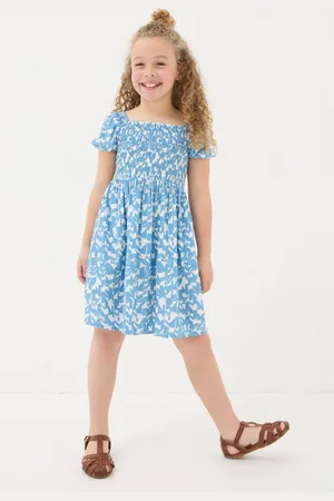 Fat Face Girls FatFace Jocelyn Med Geo Dress