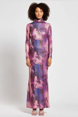 DASKA Araa Maxi Dress With Long Sleeves L