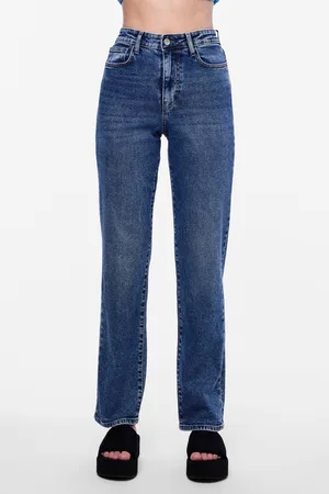 Pieces® Womens High Waisted Straight Leg Jeans