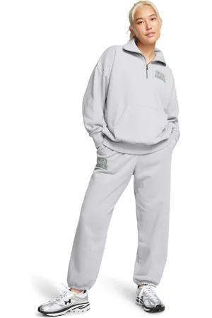Under Armour Womens Oversized Icon Terry Quarter Zip Sweat Top