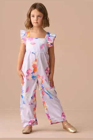 Angel & Rocket Purple Tia Wide Leg Print Jumpsuit 7 Years (122cm)