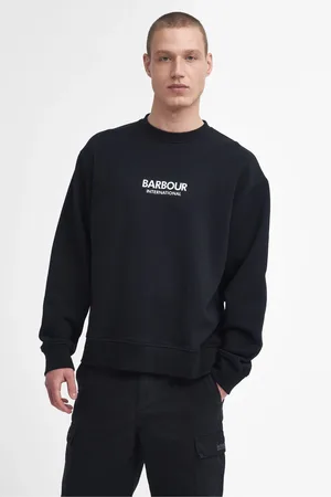 Barbour Mens Oversized Formula Crew 100% Cotton Sweatshirt