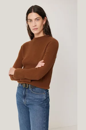 Jigsaw Womens Coffee Cloud Cashmere Eldon Jumper