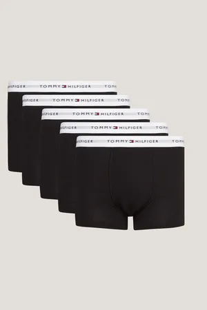 Tommy Hilfiger Black Signature Cotton Essential Trunks 5 Pack S