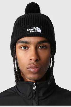The North Face Mens Logo Box Pom Beanie