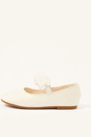 Monsoon Girls Shimmer Corsage Walker Shoes