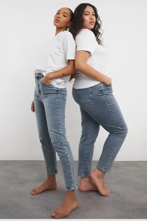 Simply Be Blue Slim Mom Jeans AU 18 R
